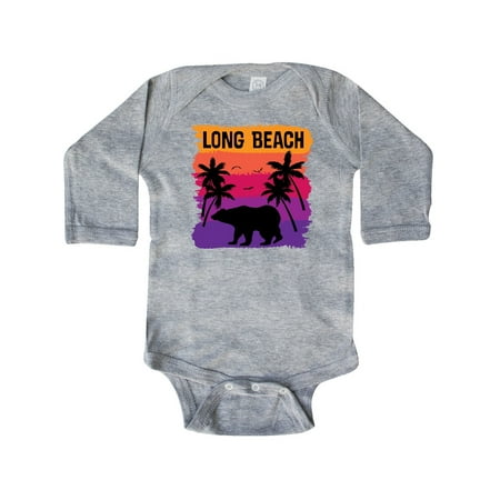 Inktastic Long Beach California Travel Gift Gift Baby Girl Long Sleeve Bodysuit