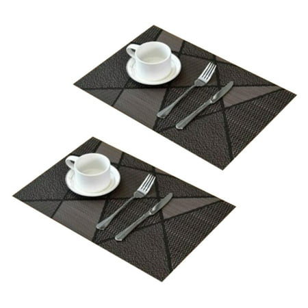 12Pcs Europe Style Placemat Waterproof Decoration Mat Heat-Resistant Table Mat Dishes Coaster Tableware Mat Black
12Pcs Europe Style Placemat Waterproof Decoration Mat Heat-Resistant Table Mat Dishes Coaster Tableware Mat Black