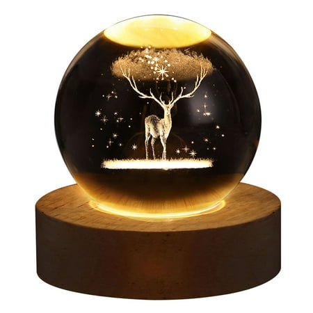 AMNHDO USB 3D Crystal Ball Night Light Planetary Atmosphere Lamp Art Crafts (Deer)
AMNHDO USB 3D Crystal Ball Night Light Planetary Atmosphere Lamp Art Crafts (Deer)