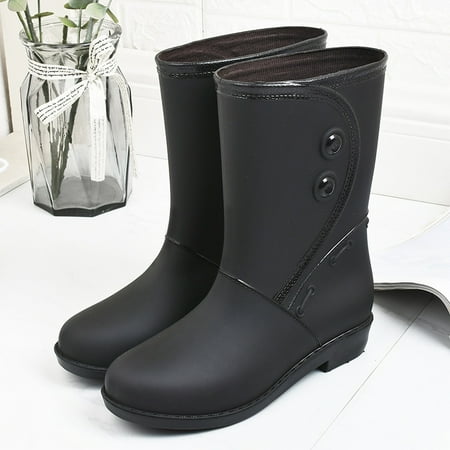 Mid Calf Rain Boots Women S Warm Winter Anti-Slip Snow Boots Going Out Pvc Rubber Shoes Garden Shoes
Mid Calf Rain Boots Women S Warm Winter Anti-Slip Snow Boots Going Out Pvc Rubber Shoes Garden Shoes