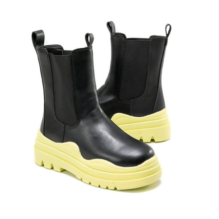 Women s Platform Thick Bottom Mid Calf Boots Waterproof Slip On Faux Leather Boots Women s Outdoor Footwear
Women s Platform Thick Bottom Mid Calf Boots Waterproof Slip On Faux Leather Boots Women s Outdoor Footwear