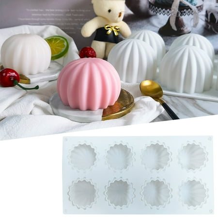 buateil Cake Mold Non-stick Multipurpose 8 Cavity Strip Ball Shaped Pastry Mold Bakeware Tool