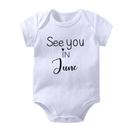 Borniu Baby Girls Boys Romper Toddler Short Sleeve Onesies Letter Printed T-Shirt Jumpsuit 0-24 Months
Borniu Baby Girls Boys Romper Toddler Short Sleeve Onesies Letter Printed T-Shirt Jumpsuit 0-24 Months