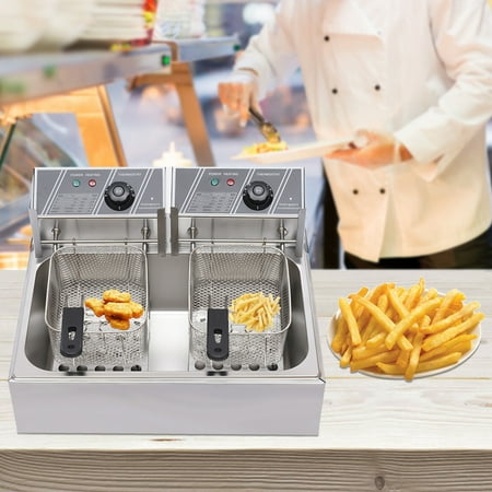 denest 5kW Large Electric Deep Fryer Single Tank Commercial Restaurant Fry Basket 6/12L
denest 5kW Large Electric Deep Fryer Single Tank Commercial Restaurant Fry Basket 6/12L