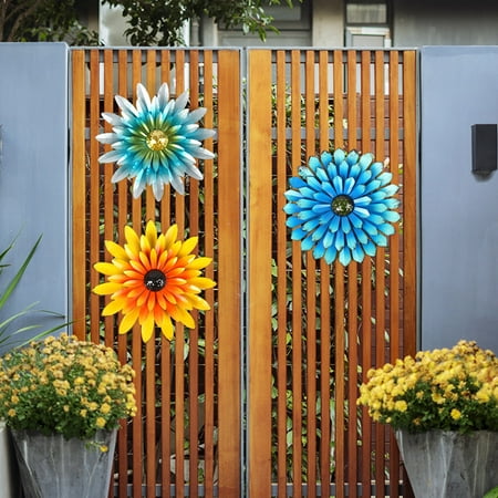 Greenred Sun Flower Pendant Decorative Innovative Wrought Iron American Style Flower Sculptures for Garden Cyan
Greenred Sun Flower Pendant Decorative Innovative Wrought Iron American Style Flower Sculptures for Garden Cyan
