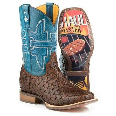 Men s Tin Haul Grill Master Boots With BBQ Sole Handcrafted Brown