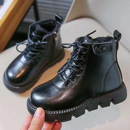 B91xZ Girls Boots and Autumn Children Boots Boys and Girls Ankle Boots Thick Bottom Non Slip High Top Lace Up (Black 13.5 Little Child)
B91xZ Girls Boots and Autumn Children Boots Boys and Girls Ankle Boots Thick Bottom Non Slip High Top Lace Up (Black 13.5 Little Child)