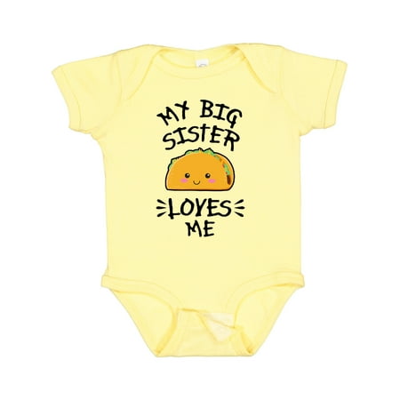 Inktastic My Big Sister Loves Me with Taco Illustration Gift Baby Boy or Baby Girl Bodysuit
Inktastic My Big Sister Loves Me with Taco Illustration Gift Baby Boy or Baby Girl Bodysuit