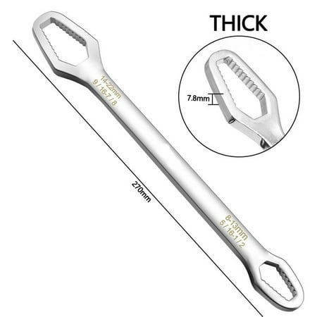 absuyy Torx Wrench Mirror in Clearance- Universal Torx Wrench Double-Head Self-Tightening Wrench 8mm-22mm Self-Tightening Universal Wrench Repair Tools
absuyy Torx Wrench Mirror in Clearance- Universal Torx Wrench Double-Head Self-Tightening Wrench 8mm-22mm Self-Tightening Universal Wrench Repair Tools