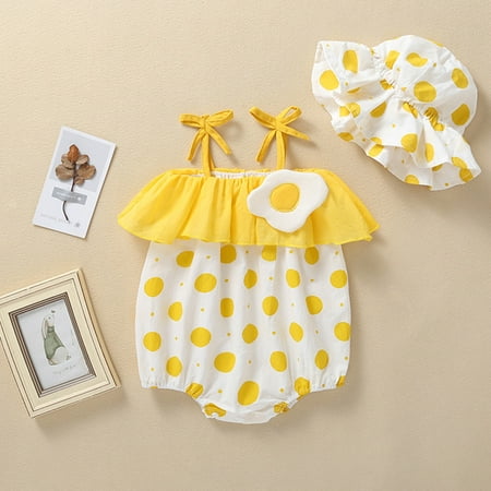 Hunpta Romper Hat Ruffled Dot Baby Girls Infant Straps Print Bodysuit Sunsuit Girls Romper&Jumpsuit
Hunpta Romper Hat Ruffled Dot Baby Girls Infant Straps Print Bodysuit Sunsuit Girls Romper&Jumpsuit