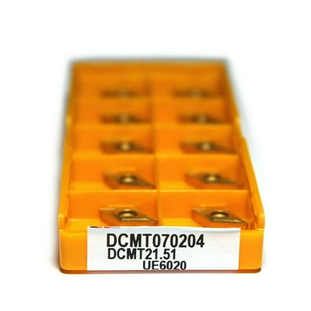 10pcs DCMT070204 US735/UE6020/VP15TF Carbide Insert Lathe Cutting Tool Bit CNC