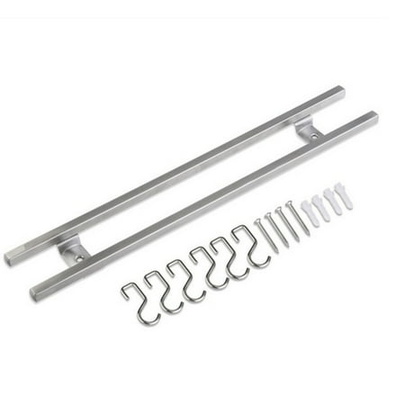 Wall-mounted Magnetic Holder 304 Stainless Steel Double Bar Storage Rack for Kitchen Knives Utensils and Kitchen Sets Hook (40cm)
Wall-mounted Magnetic Holder 304 Stainless Steel Double Bar Storage Rack for Kitchen Knives Utensils and Kitchen Sets Hook (40cm)