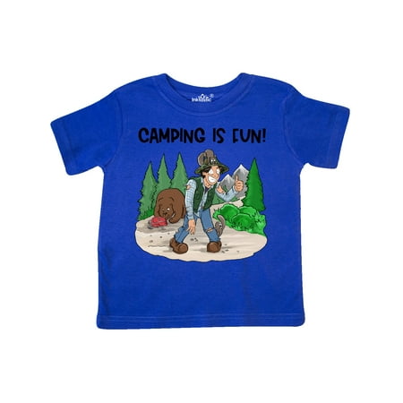 Inktastic Camping is Fun! Gift Toddler Boy or Toddler Girl T-Shirt