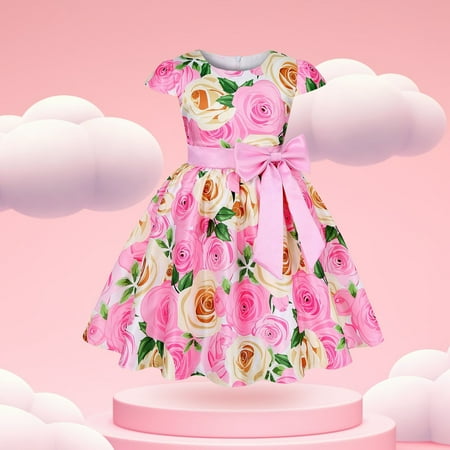 Aayomet Flower Girl Dresses For Wedding Girls Dress Summer Girls New Short Sleeved Children s Skirt Elegant Casual Dress Pink 4-5Years
Aayomet Flower Girl Dresses For Wedding Girls Dress Summer Girls New Short Sleeved Children s Skirt Elegant Casual Dress Pink 4-5Years