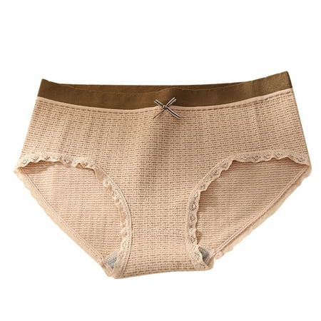 ZMHEGW 3 Pack Women Panties Solid Color Matching Bow Tie Cotton No Traces Stretch Ladies Mid Waisted Briefs Underwear
ZMHEGW 3 Pack Women Panties Solid Color Matching Bow Tie Cotton No Traces Stretch Ladies Mid Waisted Briefs Underwear