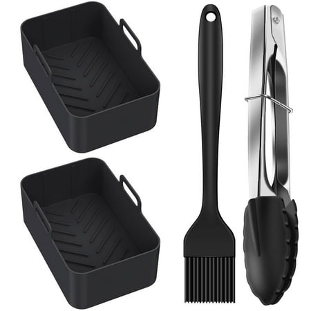 Air Fryer Silicone Pot Silicone Air Fryer Basket Heat Resistant Square Replacement Basket Grill Pan Multifunctional Easy Cleaning Air Fryer Oven Accessories BPA Free for Kitchen
Air Fryer Silicone Pot Silicone Air Fryer Basket Heat Resistant Square Replacement Basket Grill Pan Multifunctional Easy Cleaning Air Fryer Oven Accessories BPA Free for Kitchen