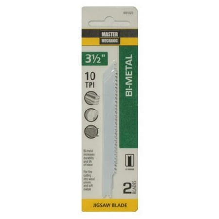 Disston 691022 3.5 in. 10 Tooth Master Mechanic Bi-Metal Jig Saw Blade 2 Per Pack
Disston 691022 3.5 in. 10 Tooth Master Mechanic Bi-Metal Jig Saw Blade 2 Per Pack