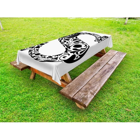 Letter S Outdoor Tablecloth Natural Floral Design Monochrome Style Uppercase S Letter with Silhouette Blooms Decorative Washable Fabric Picnic Tablecloth 58 X 104 Inches Black White by Ambesonne
Letter S Outdoor Tablecloth Natural Floral Design Monochrome Style Uppercase S Letter with Silhouette Blooms Decorative Washable Fabric Picnic Tablecloth 58 X 104 Inches Black White by Ambesonne