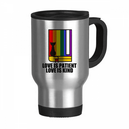 Love Is Patient Love Is Kind Travel Mug Flip Lid Stainless Steel Cup Car Tumbler Thermos
Love Is Patient Love Is Kind Travel Mug Flip Lid Stainless Steel Cup Car Tumbler Thermos