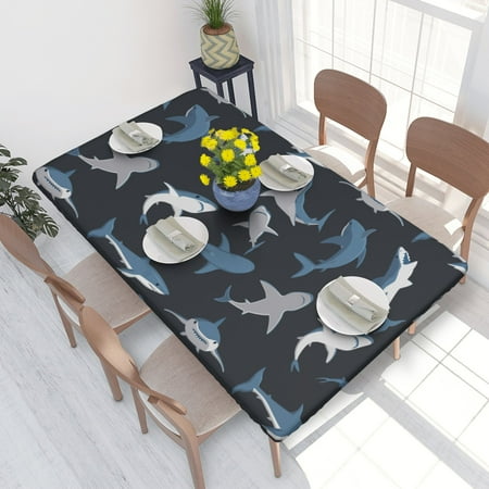 Home Deluxe Tablecloth Shark (9) Waterproof Elastic Rim Edged Table Cover- For Christmas Parties And Picnics 4ft
Home Deluxe Tablecloth Shark (9) Waterproof Elastic Rim Edged Table Cover- For Christmas Parties And Picnics 4ft