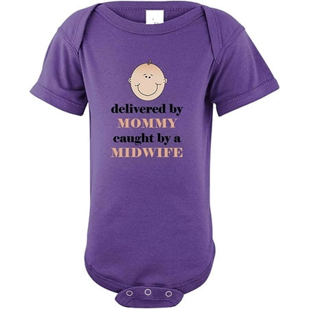 Delivered By Mommy Caught By A Midwife Toddler Baby Cotton Bodysuit One Piece Purple 6 Months
Delivered By Mommy Caught By A Midwife Toddler Baby Cotton Bodysuit One Piece Purple 6 Months