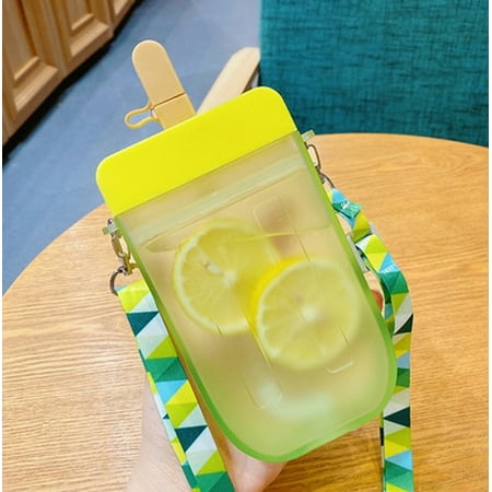 Seyurigaoka Cute Watermelon Ice Cream Shaped Water Bottles with Straw Portable Messenger Water Cup Drinking Bottle fit for Travel shopping
Seyurigaoka Cute Watermelon Ice Cream Shaped Water Bottles with Straw Portable Messenger Water Cup Drinking Bottle fit for Travel shopping