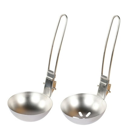 Peryerana Camping Folding Handle Spoon Stainless Steel Outdoor Skimmer Multi-functional Sturdy Cooking Tableware Kitchen Picnic Barbecue
Peryerana Camping Folding Handle Spoon Stainless Steel Outdoor Skimmer Multi-functional Sturdy Cooking Tableware Kitchen Picnic Barbecue