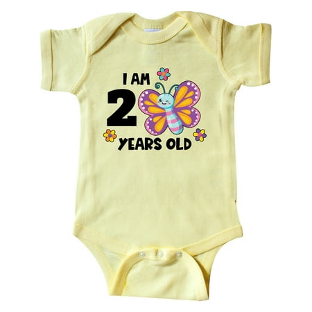 Inktastic I am 2 Years Old Cute Smiling Butterfly with Flowers Gift Baby Girl Bodysuit
Inktastic I am 2 Years Old Cute Smiling Butterfly with Flowers Gift Baby Girl Bodysuit
