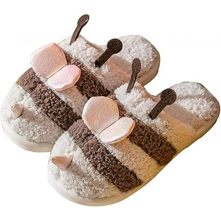 shuwee Women Cute Bee Slippers Soft Fluffy Plush Fur Cozy House Slide Warm Memory Foam Anti-Slip Shoes
shuwee Women Cute Bee Slippers Soft Fluffy Plush Fur Cozy House Slide Warm Memory Foam Anti-Slip Shoes
