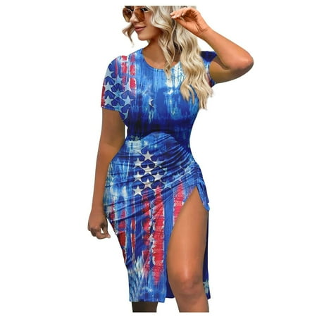 Hvyesh Women s 4th of July Dresses Plus Size Summer Bodycon Dress Beach Graphic Crewneck Sundresses Lightweight Short Sleeve Soft Dresses 2023 Dark Blue
Hvyesh Women s 4th of July Dresses Plus Size Summer Bodycon Dress Beach Graphic Crewneck Sundresses Lightweight Short Sleeve Soft Dresses 2023 Dark Blue