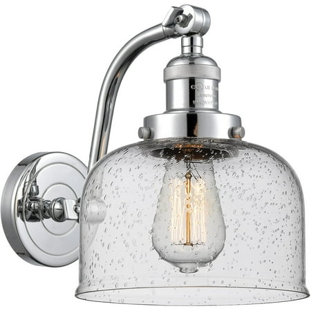 Polished Chrome Tone Wall Sconces 8 Wide Seedy Glass Steel/Cast Brass Medium Base LED 1 Light Fixture
Polished Chrome Tone Wall Sconces 8 Wide Seedy Glass Steel/Cast Brass Medium Base LED 1 Light Fixture