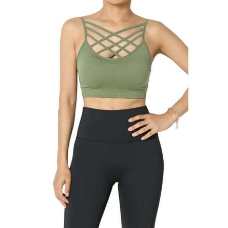 TheMogan Women s PLUS Padded Criss Cross Strappy Bustier Crop Top Bralette Bra Top
TheMogan Women s PLUS Padded Criss Cross Strappy Bustier Crop Top Bralette Bra Top