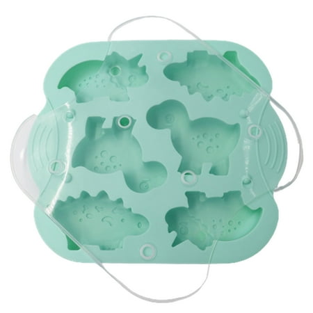 Silicone 6 Dinosaur Rice Cake Stencils DIY Animal Rice Cake Tray Baking Stencil