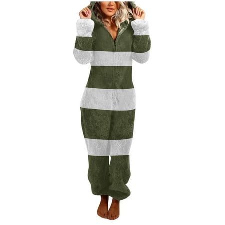 Women Clothing Women s Artificial Wool Long Sleeve Pajamas Casual Solid Color Zipper Loose Hooded Jumpsuit Pajamas Casual Winter Warm Rompe Cute Ears Sleepwear Army Green
Women Clothing Women s Artificial Wool Long Sleeve Pajamas Casual Solid Color Zipper Loose Hooded Jumpsuit Pajamas Casual Winter Warm Rompe Cute Ears Sleepwear Army Green