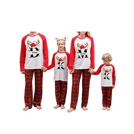 Ma&Baby Family Matching Christmas Pajamas Letter Hat Print Long Sleeve Tops Plaid Pants Sleepwear Nightwear
Ma&Baby Family Matching Christmas Pajamas Letter Hat Print Long Sleeve Tops Plaid Pants Sleepwear Nightwear