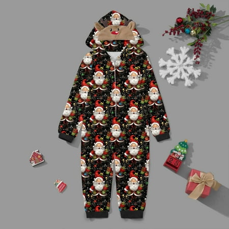 Suitable Kids Sleepwear For Christmas Family Matching Pajamas Cute Big Headed Deer Print Long Sleeve Jumpsuit Soft Holiday Romper
Suitable Kids Sleepwear For Christmas Family Matching Pajamas Cute Big Headed Deer Print Long Sleeve Jumpsuit Soft Holiday Romper