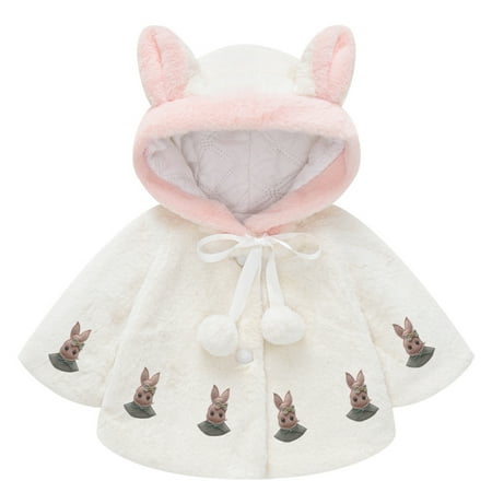 DENGDENG Toddler Baby Girls Button Up Long Sleeve Cloak Outwear Flannel Cartoon Printed Cloak Cape Thicken Hooded Jacket
DENGDENG Toddler Baby Girls Button Up Long Sleeve Cloak Outwear Flannel Cartoon Printed Cloak Cape Thicken Hooded Jacket