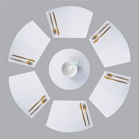 RHOO Teslin pvc table mat hotel large round table matching table mat waterproof oil-proof heat insulation mat tableware mat
RHOO Teslin pvc table mat hotel large round table matching table mat waterproof oil-proof heat insulation mat tableware mat