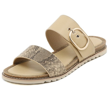 PEASKJP Slides for Women Ladies Summer Solid Breathable Comfort Thick Wedge Heel Casual Sandals Women Sandals Wide Width Shoes Beige 7.50
PEASKJP Slides for Women Ladies Summer Solid Breathable Comfort Thick Wedge Heel Casual Sandals Women Sandals Wide Width Shoes Beige 7.50
