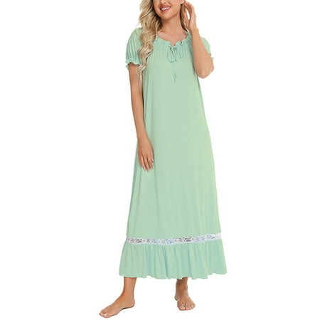Bomotoo Women Solid House Coat Ruffle Robes Crew Neck Nightdress Home Loose Bathrobes Nightgown
Bomotoo Women Solid House Coat Ruffle Robes Crew Neck Nightdress Home Loose Bathrobes Nightgown