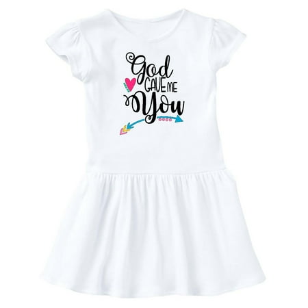 Inktastic God Gave Me You Arrow and Heart Gift Baby Girl Dress