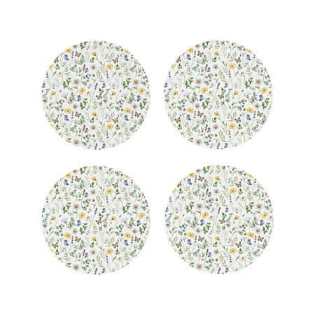 Yiaed Watercolor Wildflower 2 Print Leather Coasters for Drinks - Cup Coasters Coffee Table Kitchen Table Bar Home & Office Gifts Handmade Drink Coasters-Round Shape
Yiaed Watercolor Wildflower 2 Print Leather Coasters for Drinks - Cup Coasters Coffee Table Kitchen Table Bar Home & Office Gifts Handmade Drink Coasters-Round Shape