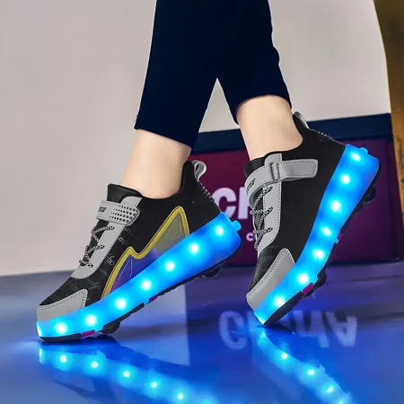Girls Roller Skates Rechargeable LED Flash Skateboard Shoes With Lights Upgraded 4 Wheels Skates Outdoor Sports Equipment
Girls Roller Skates Rechargeable LED Flash Skateboard Shoes With Lights Upgraded 4 Wheels Skates Outdoor Sports Equipment