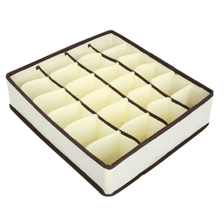 DRASHOME Drawer Underwear Organizer Closet Drawer Bra Non-woven Cloth Storage Holder Box Beige 24 Grid 32x16x9.5cm
DRASHOME Drawer Underwear Organizer Closet Drawer Bra Non-woven Cloth Storage Holder Box Beige 24 Grid 32x16x9.5cm