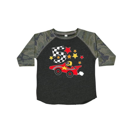 Inktastic Happy 5th Birthday -red Racing Car Gift Toddler Boy or Toddler Girl T-Shirt