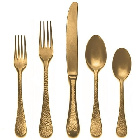 Epoque Pewter Oro Flatware Set - 20 Piece
