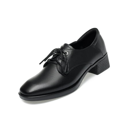 Sanviglor Ladies Dress Shoes Lace Up Oxfords Chunky Leather Shoe Office Lightweight Fashion Non-slip Low Heel Black 7.5
Sanviglor Ladies Dress Shoes Lace Up Oxfords Chunky Leather Shoe Office Lightweight Fashion Non-slip Low Heel Black 7.5