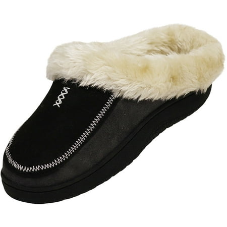 NORTY Mens Clogs Adult Male Slip on Mules Slide Slippers Black Grey XL