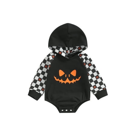 TheFound Newborn Baby Girl Boy Halloween Outfits Romper Long Sleeve Plaids Hooded Jumpsuit Bodysuit Fall Winter Clothes
TheFound Newborn Baby Girl Boy Halloween Outfits Romper Long Sleeve Plaids Hooded Jumpsuit Bodysuit Fall Winter Clothes