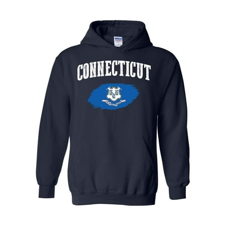 Connecticut State Flag Unisex Hoodie Hooded Sweatshirt